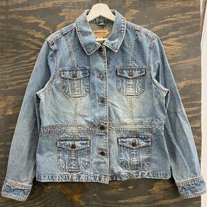Y2K Aeropostale Women’s XL Vintage Denim Jacket Made in Malaysia